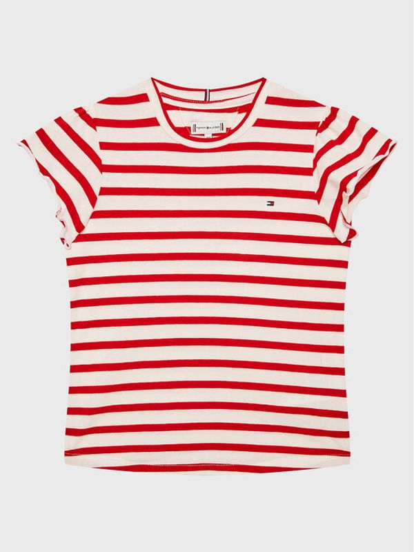 Tommy Hilfiger Tommy Hilfiger Тишърт KG0KG07449 D Червен Regular Fit