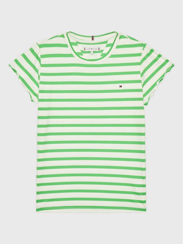 Tommy Hilfiger Tommy Hilfiger Тишърт KG0KG07449 D Зелен Regular Fit