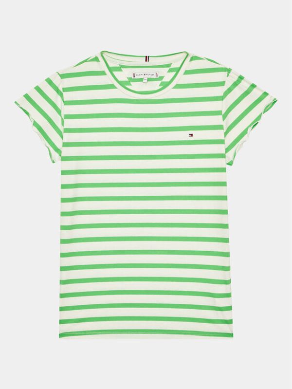Tommy Hilfiger Tommy Hilfiger Тишърт KG0KG07449 M Зелен Regular Fit