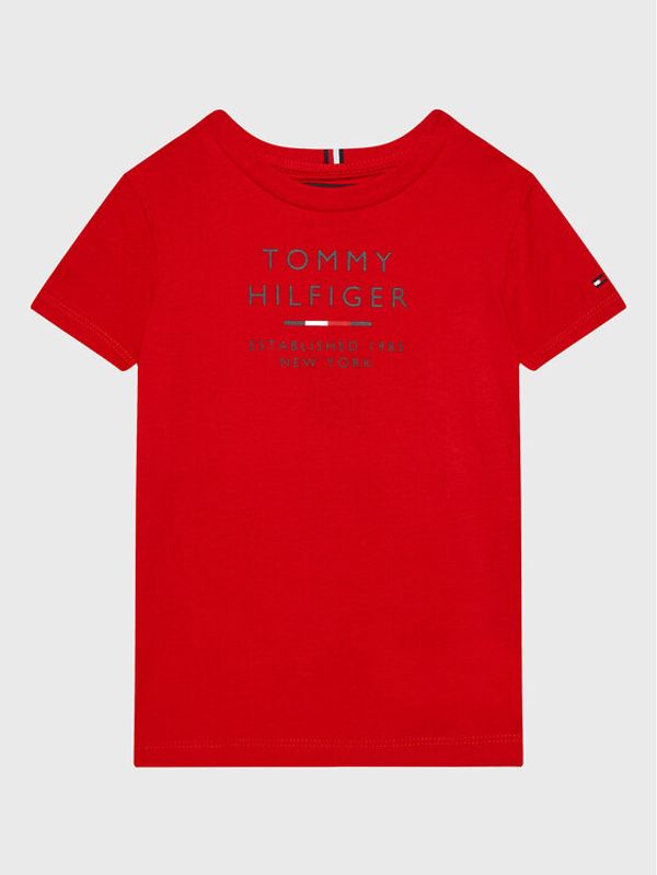Tommy Hilfiger Tommy Hilfiger Тишърт Logo KB0KB08027 D Червен Regular Fit
