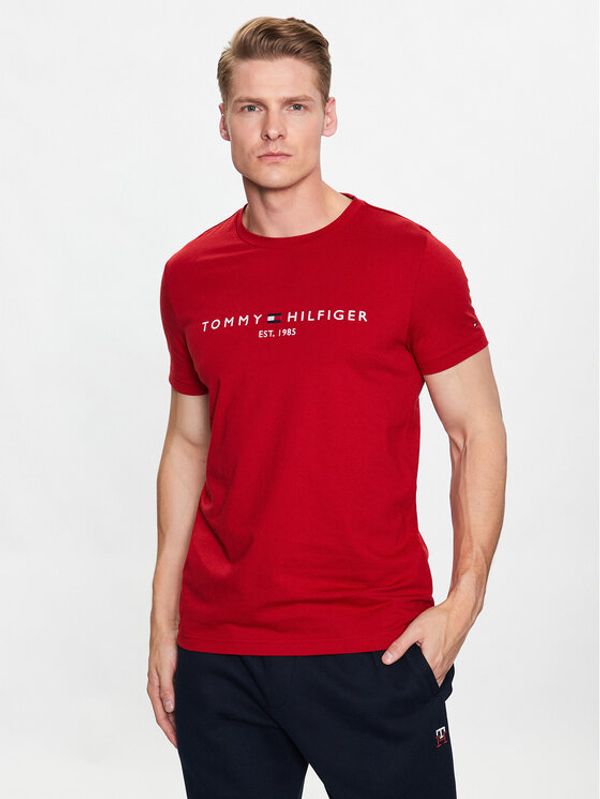 Tommy Hilfiger Tommy Hilfiger Тишърт Logo MW0MW11797 Червен Slim Fit