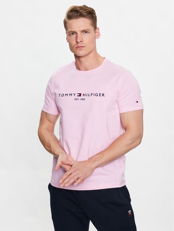 Tommy Hilfiger Tommy Hilfiger Тишърт Logo MW0MW11797 Розов Slim Fit