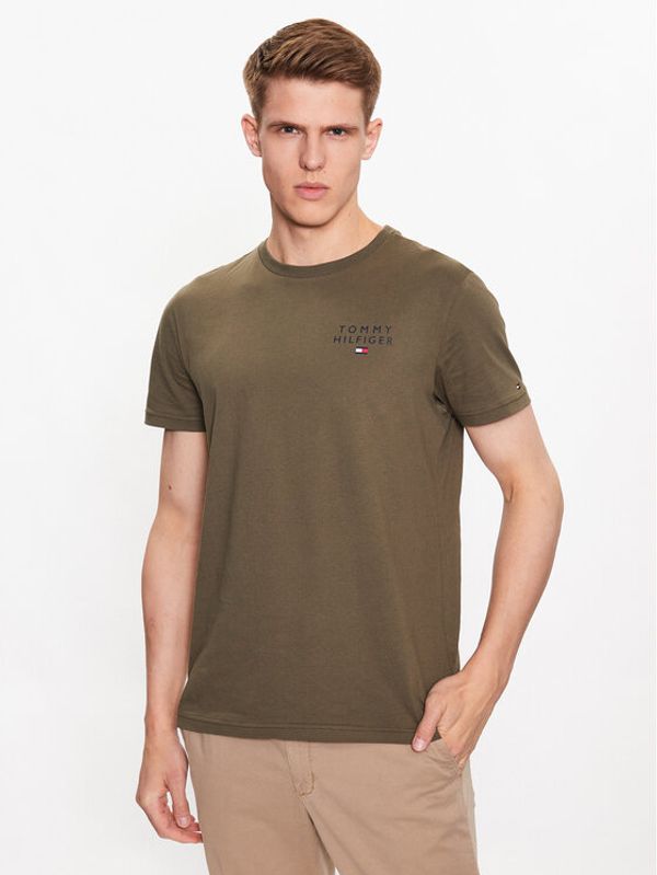 Tommy Hilfiger Tommy Hilfiger Тишърт Logo UM0UM02916 Зелен Regular Fit