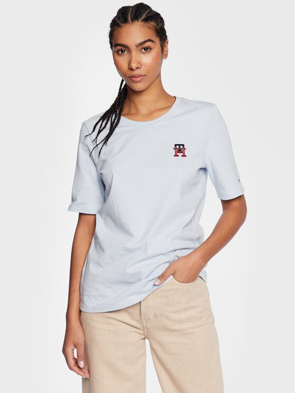 Tommy Hilfiger Tommy Hilfiger Тишърт Monogram WW0WW37433 Син Regular Fit