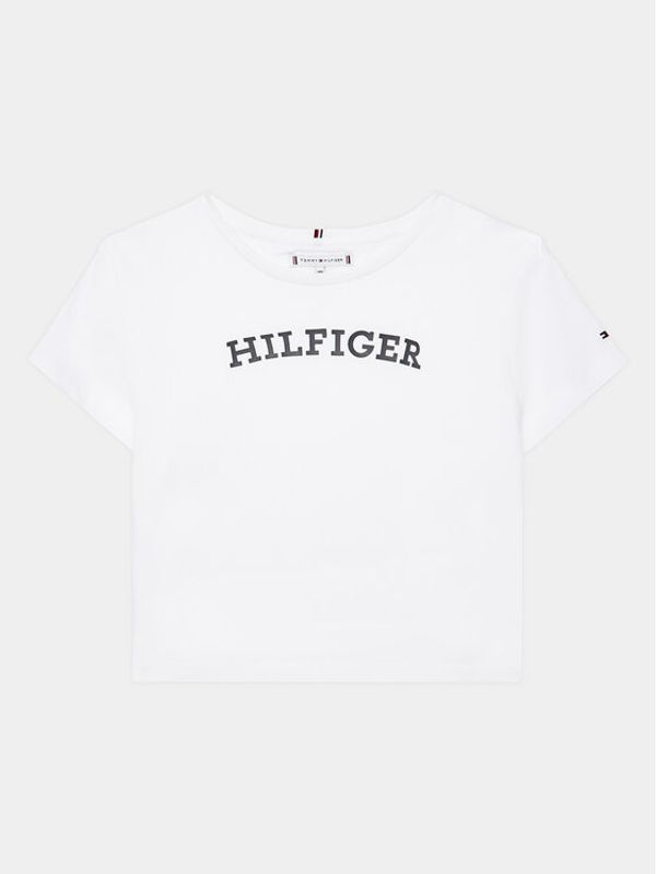 Tommy Hilfiger Tommy Hilfiger Тишърт Monotype Tee KG0KG07431 M Бял Regular Fit