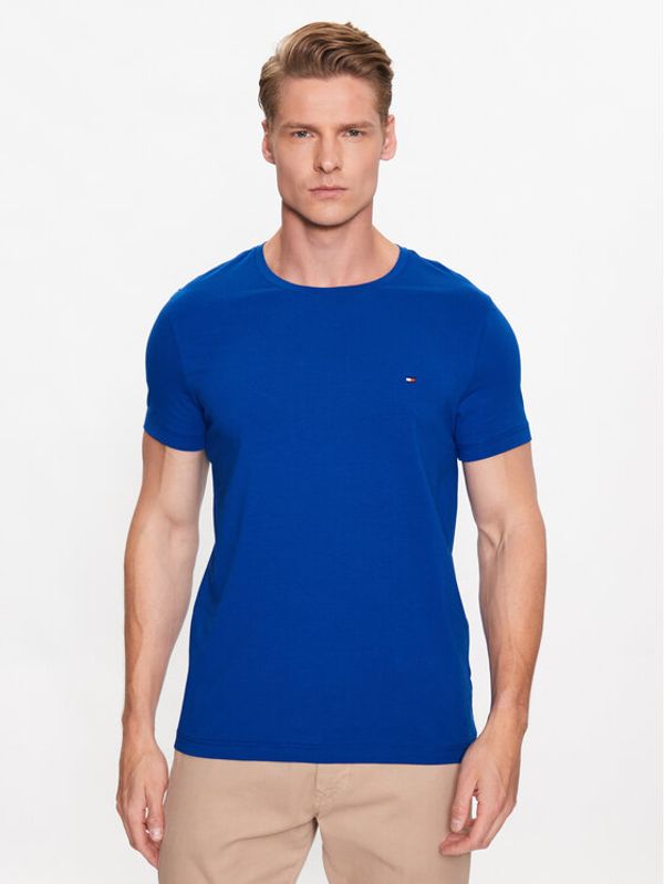 Tommy Hilfiger Tommy Hilfiger Тишърт MW0MW10800 Син Slim Fit