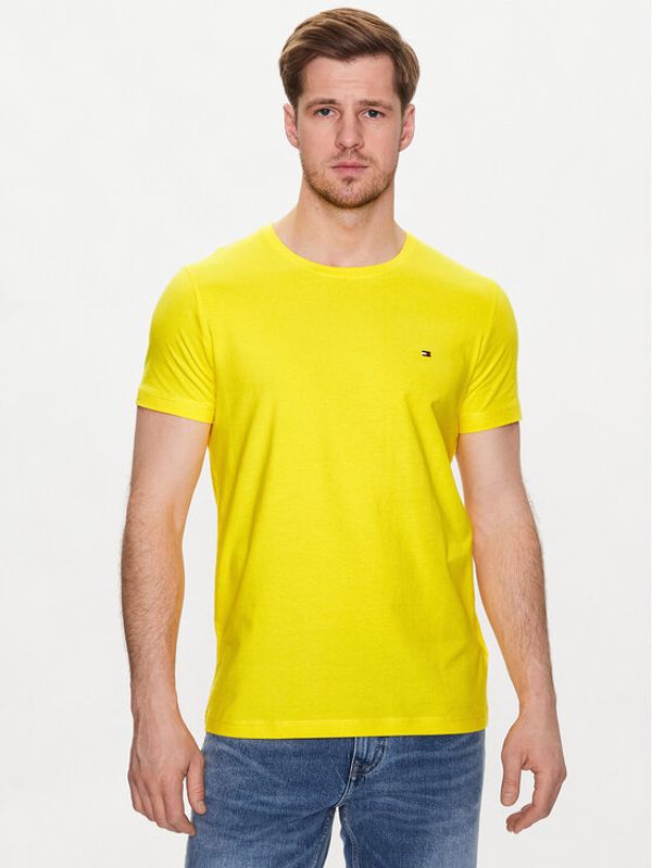 Tommy Hilfiger Tommy Hilfiger Тишърт MW0MW10800 Жълт Extra Slim Fit