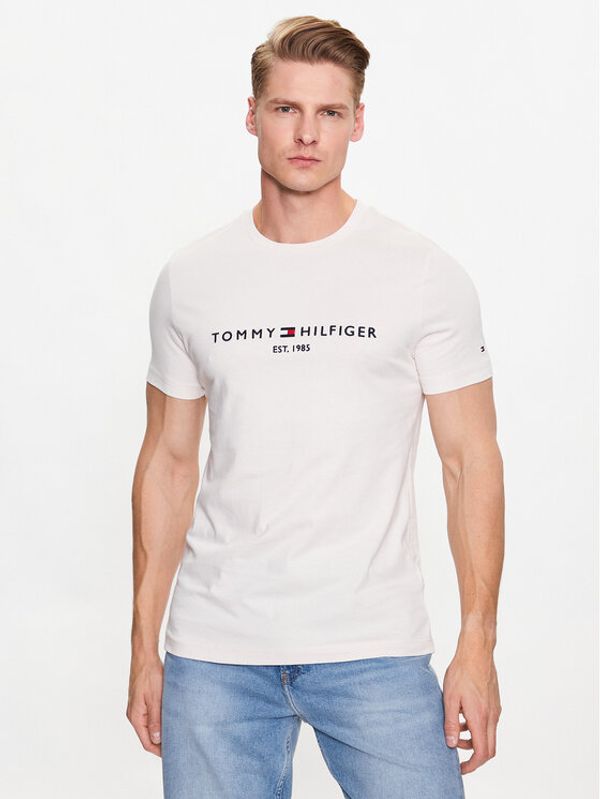 Tommy Hilfiger Tommy Hilfiger Тишърт MW0MW11797 Екрю Slim Fit