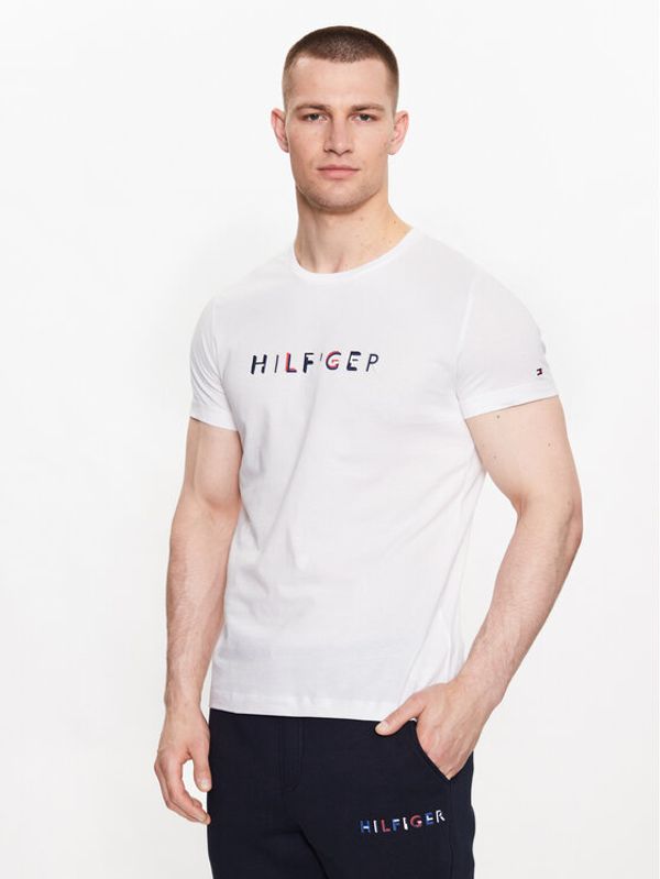 Tommy Hilfiger Tommy Hilfiger Тишърт MW0MW31535 Бял Slim Fit