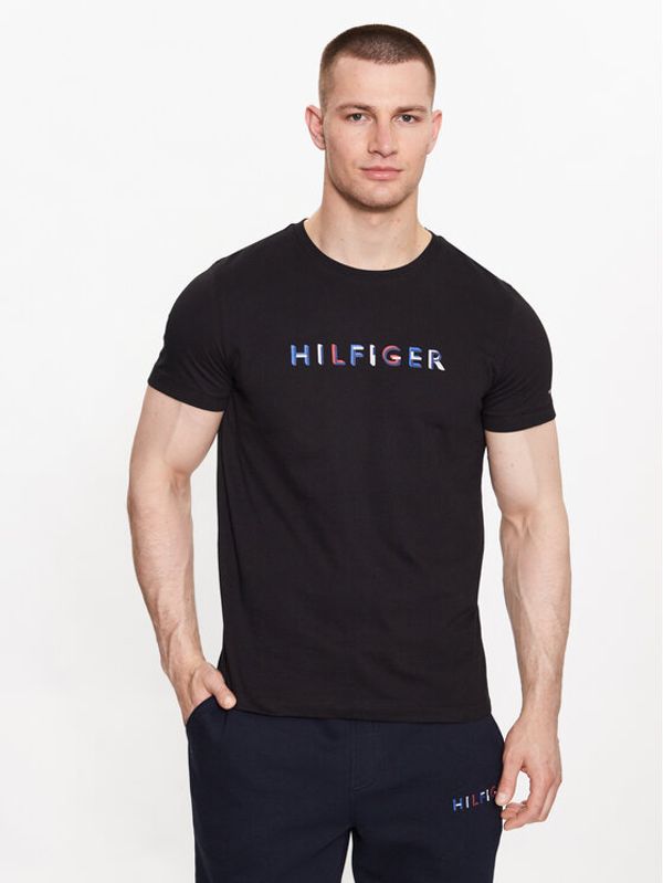 Tommy Hilfiger Tommy Hilfiger Тишърт MW0MW31535 Черен Regular Fit