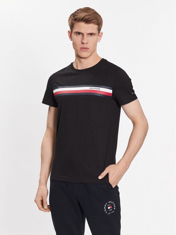 Tommy Hilfiger Tommy Hilfiger Тишърт MW0MW32119 Черен Regular Fit