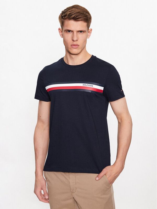 Tommy Hilfiger Tommy Hilfiger Тишърт MW0MW32119 Тъмносин Regular Fit