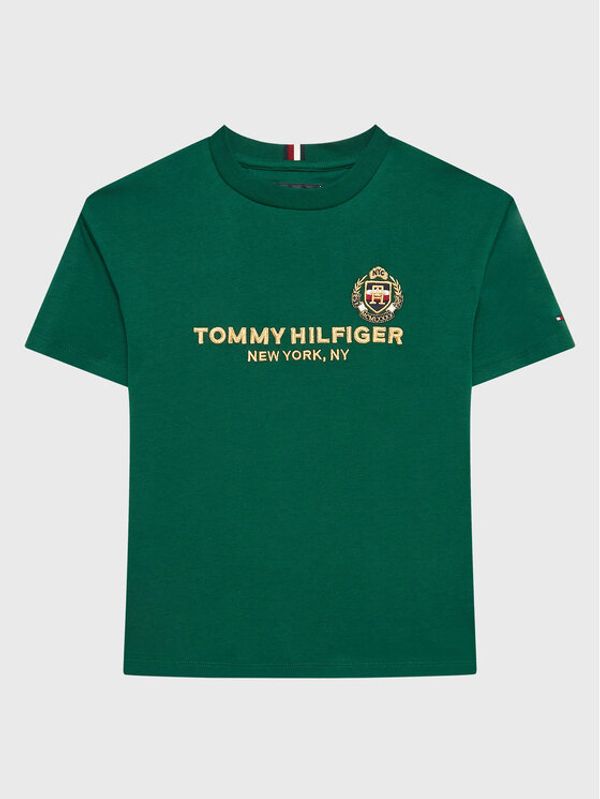 Tommy Hilfiger Tommy Hilfiger Тишърт New York Crest KB0KB08029 Зелен Regular Fit