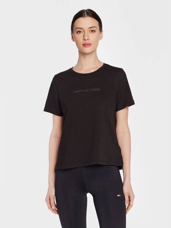 Tommy Hilfiger Tommy Hilfiger Тишърт Performance S10S101481 Черен Regular Fit