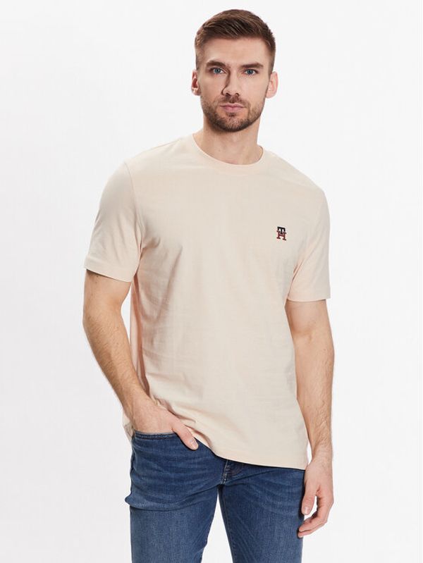 Tommy Hilfiger Tommy Hilfiger Тишърт Small Imd MW0MW30054 Бежов Regular Fit