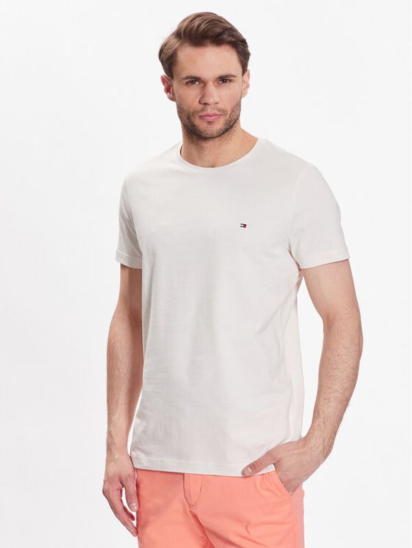 Tommy Hilfiger Tommy Hilfiger Тишърт Stretch MW0MW10800 Бежов Slim Fit