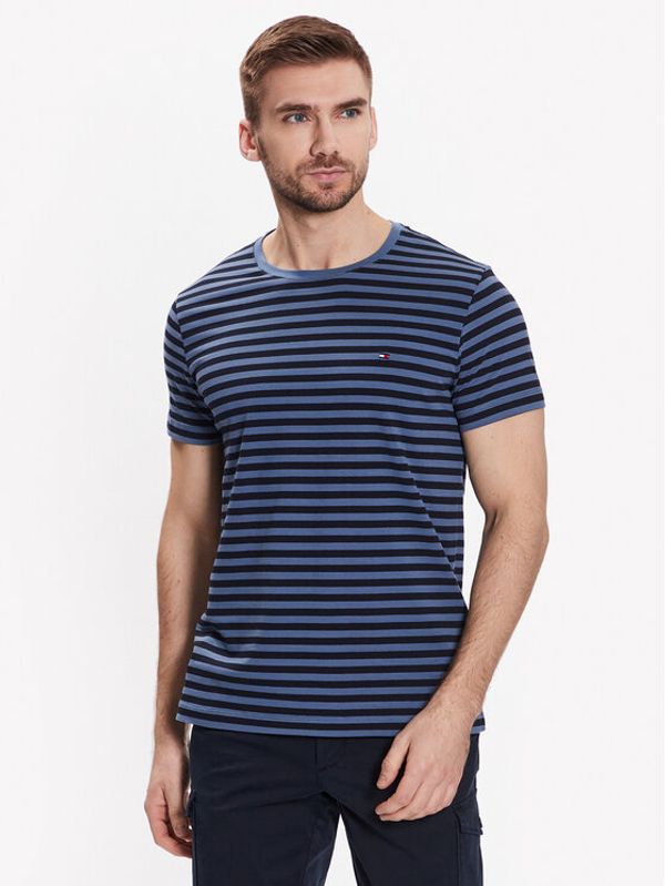 Tommy Hilfiger Tommy Hilfiger Тишърт Stretch MW0MW10800 Тъмносин Slim Fit