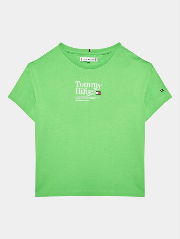 Tommy Hilfiger Tommy Hilfiger Тишърт Timeless KG0KG07256 D Зелен Regular Fit