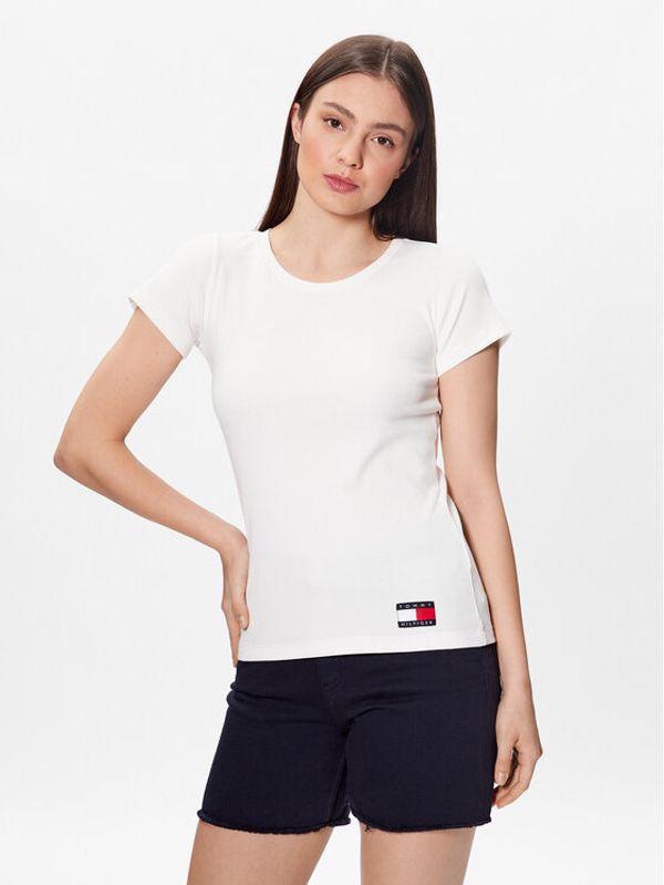 Tommy Hilfiger Tommy Hilfiger Тишърт UW0UW04397 Екрю Regular Fit