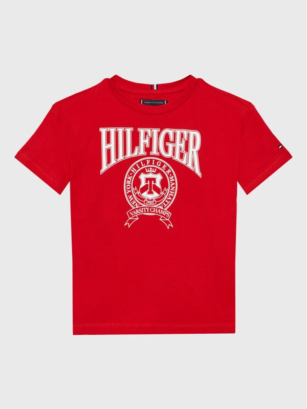 Tommy Hilfiger Tommy Hilfiger Тишърт Varsity KB0KB08038 D Червен Regular Fit