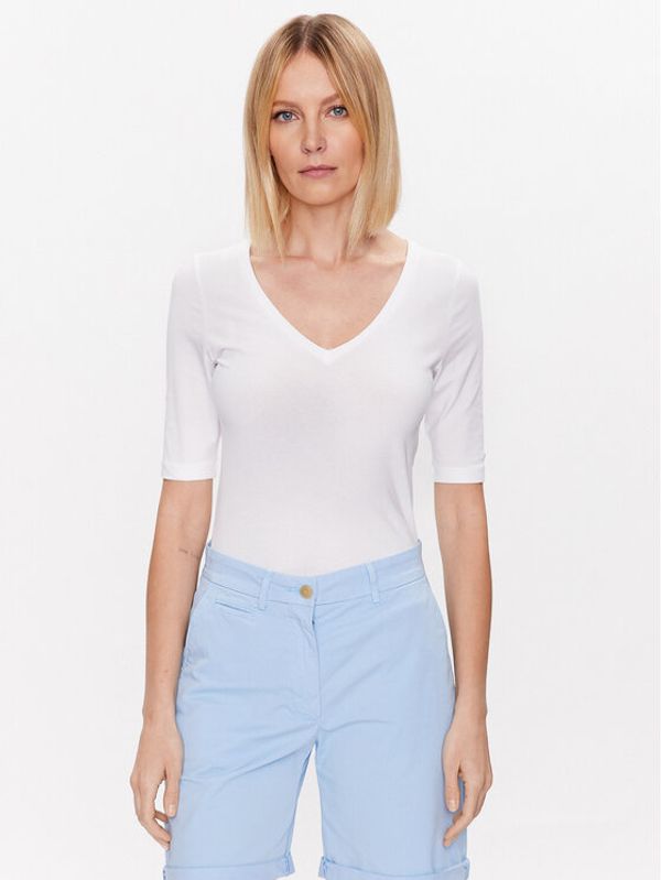 Tommy Hilfiger Tommy Hilfiger Тишърт WW0WW37859 Бял Slim Fit