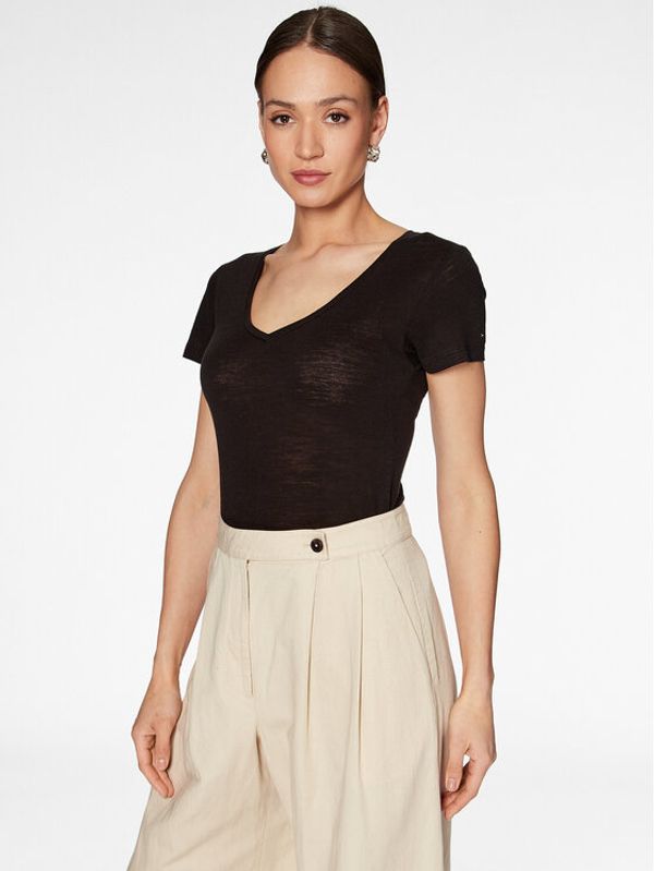 Tommy Hilfiger Tommy Hilfiger Тишърт WW0WW37862 Черен Regular Fit