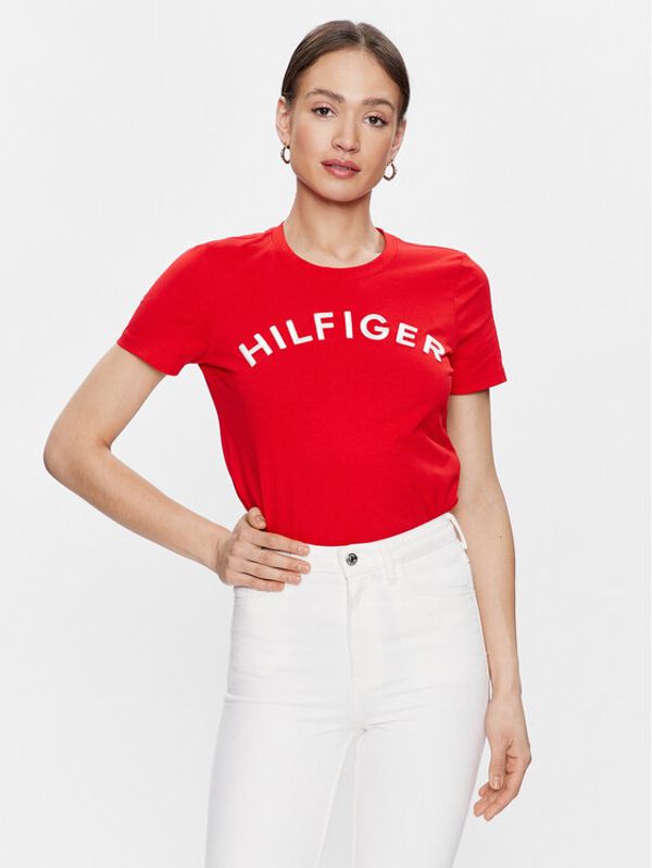 Tommy Hilfiger Tommy Hilfiger Тишърт WW0WW37864 Червен Regular Fit