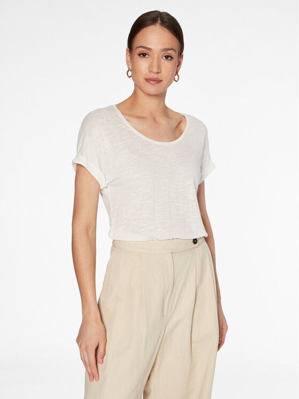 Tommy Hilfiger Tommy Hilfiger Тишърт WW0WW37878 Екрю Regular Fit