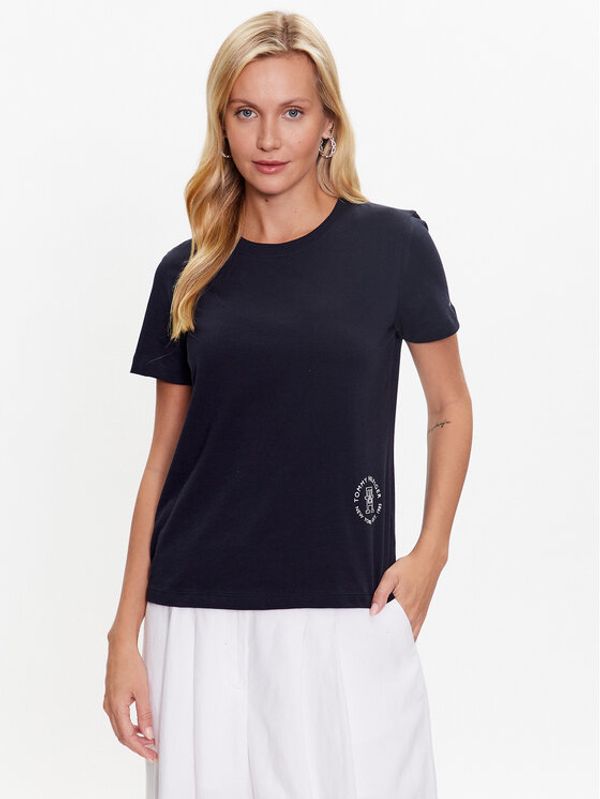 Tommy Hilfiger Tommy Hilfiger Тишърт WW0WW38823 Тъмносин Regular Fit