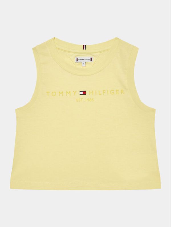Tommy Hilfiger Tommy Hilfiger топ KG0KG07262 M Жълт Regular Fit