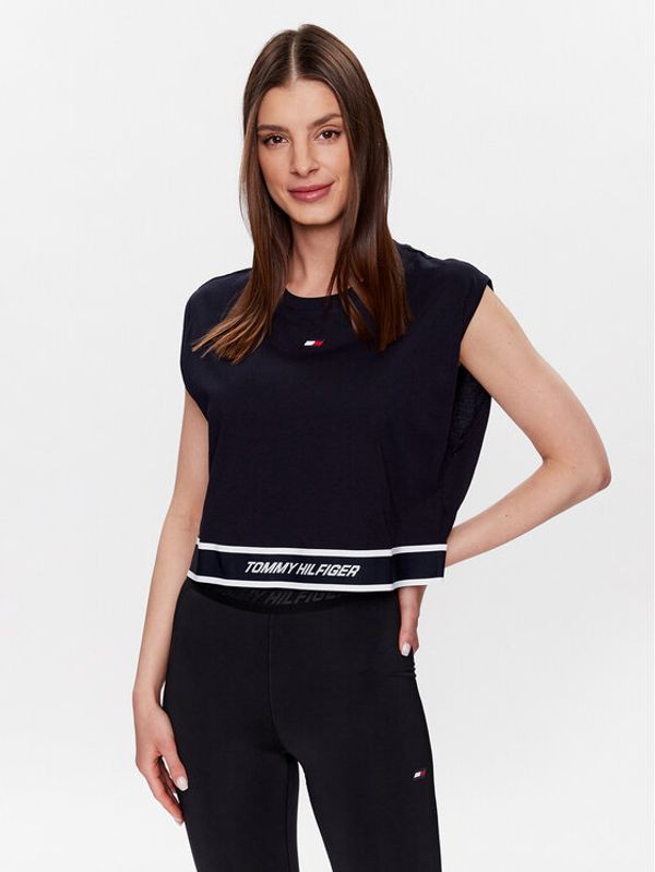 Tommy Hilfiger Tommy Hilfiger топ S10S101679 Тъмносин Relaxed Fit