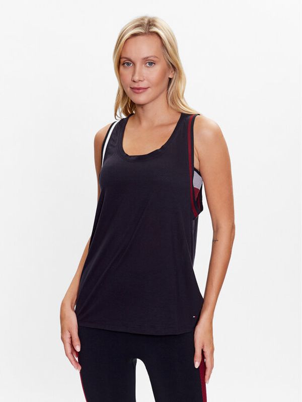 Tommy Hilfiger Tommy Hilfiger топ S10S101714 Тъмносин Relaxed Fit