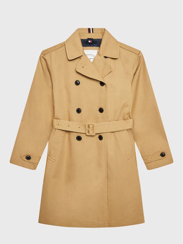 Tommy Hilfiger Tommy Hilfiger Тренч KG0KG07057 D Бежов Relaxed Fit
