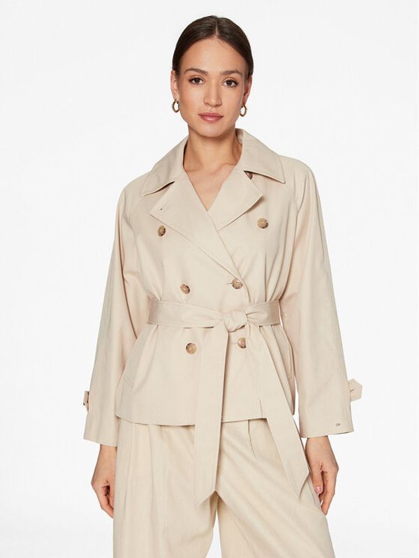 Tommy Hilfiger Tommy Hilfiger Тренч WW0WW38430 Бежов Regular Fit