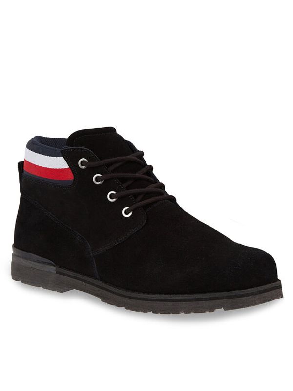 Tommy Hilfiger Tommy Hilfiger Туристически oбувки Core Hilfiger Suede Boot FM0FM04800 Черен