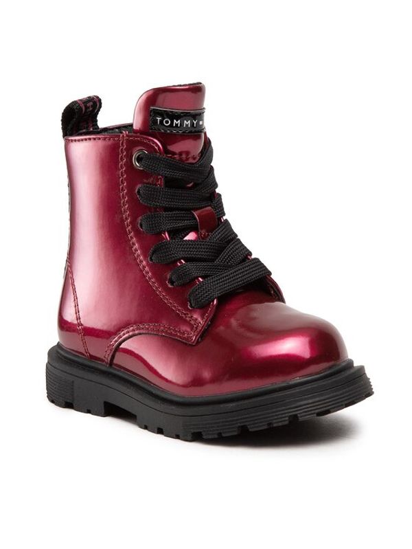 Tommy Hilfiger Tommy Hilfiger Туристически oбувки Lace-Up Bootie T1A5-32373-1483 M Бордо