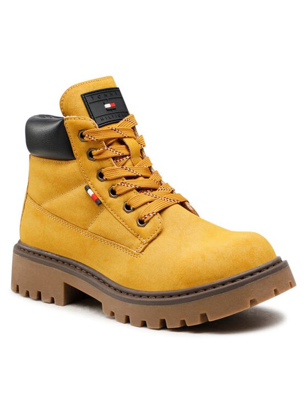 Tommy Hilfiger Tommy Hilfiger Туристически oбувки Lace-Up Bootie T3B5-32534-1467 S Жълт