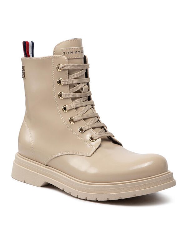 Tommy Hilfiger Tommy Hilfiger Туристически oбувки Lace Up T4A5-32411-1453 S Бежов