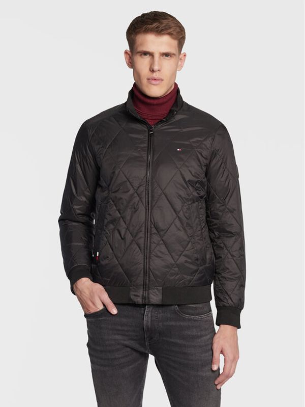 Tommy Hilfiger Tommy Hilfiger Яке бомбър Diamond MW0MW25261 Черен Regular Fit