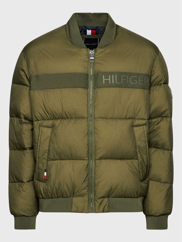 Tommy Hilfiger Tommy Hilfiger Яке бомбър MW0MW28722 Зелен Regular Fit