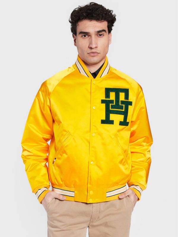 Tommy Hilfiger Tommy Hilfiger Яке бомбър Varsity MW0MW29017 Жълт Regular Fit