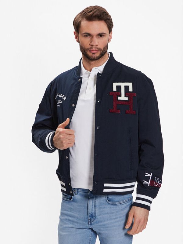 Tommy Hilfiger Tommy Hilfiger Яке бомбър Varsity MW0MW29966 Тъмносин Regular Fit