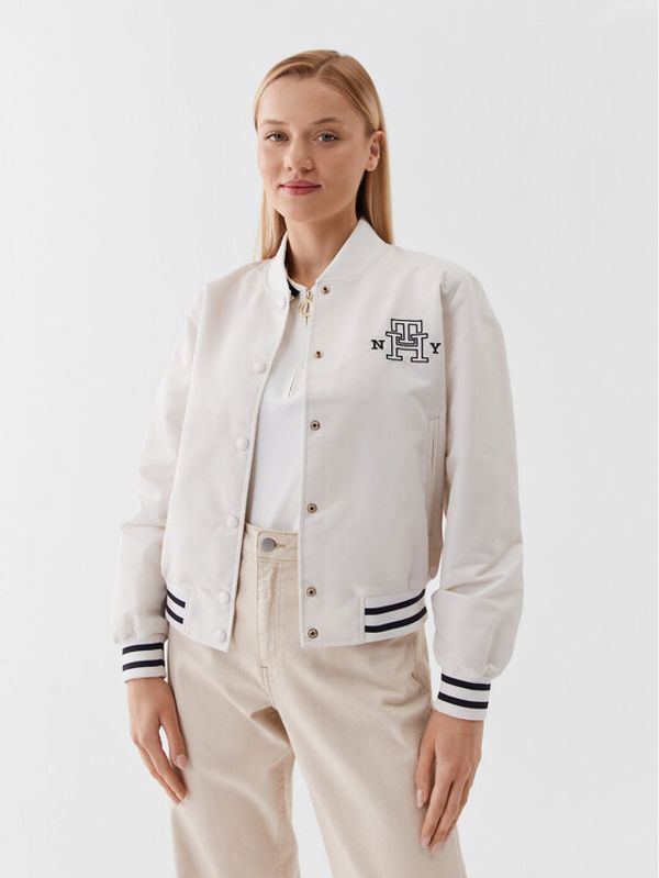 Tommy Hilfiger Tommy Hilfiger Яке бомбър Varsity WW0WW38935 Екрю Regular Fit
