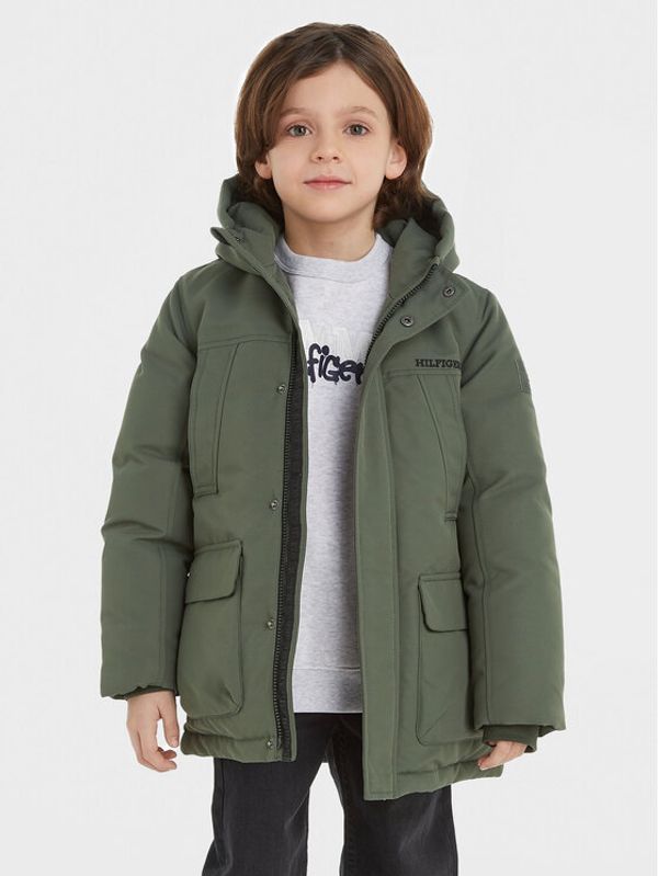 Tommy Hilfiger Tommy Hilfiger Зимно яке KB0KB08563 Зелен Regular Fit