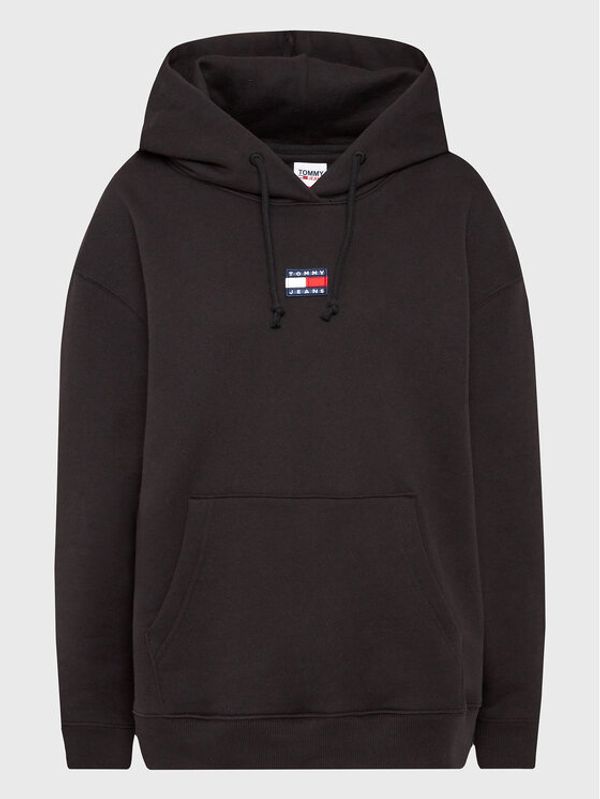 Tommy Jeans Curve Tommy Jeans Curve Суитшърт Center Badge DW0DW15100 Черен Boxy Fit