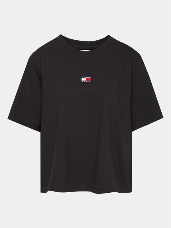 Tommy Jeans Curve Tommy Jeans Curve Тишърт DW0DW15711 Черен Classic Fit