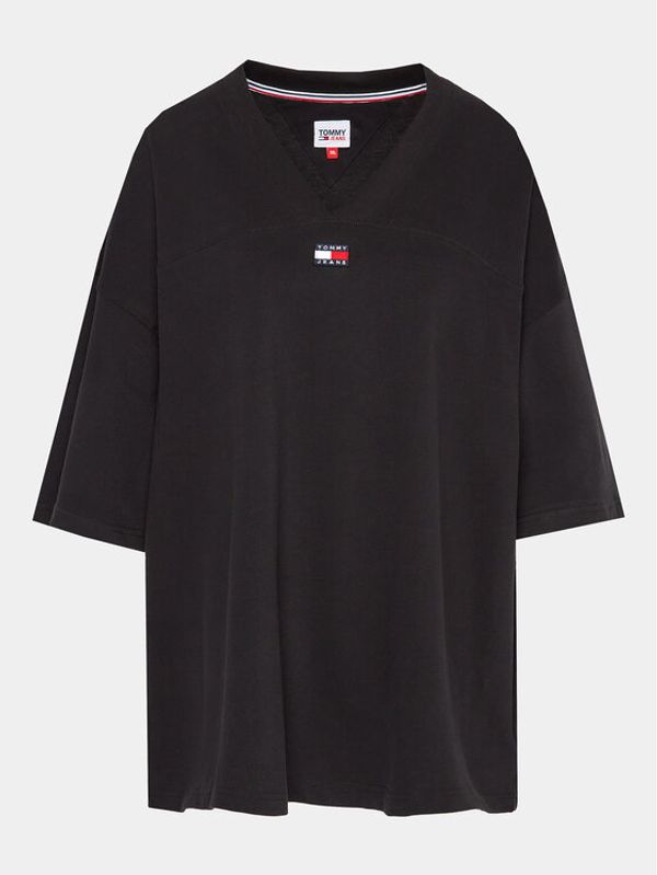 Tommy Jeans Curve Tommy Jeans Curve Тишърт DW0DW15713 Черен Oversize
