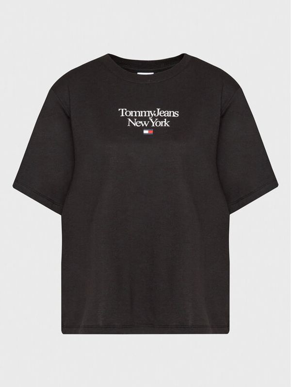 Tommy Jeans Curve Tommy Jeans Curve Тишърт Essential DW0DW15117 Черен Regular Fit