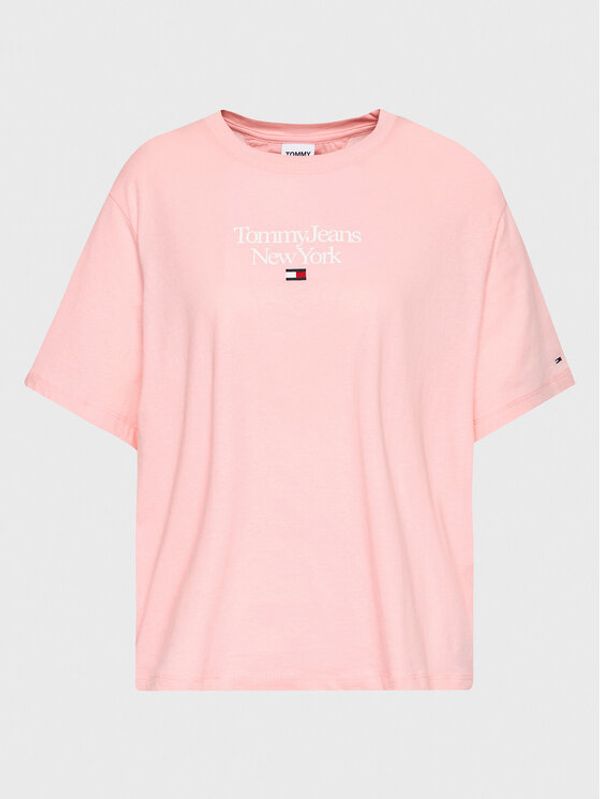 Tommy Jeans Curve Tommy Jeans Curve Тишърт Essential DW0DW15117 Розов Regular Fit