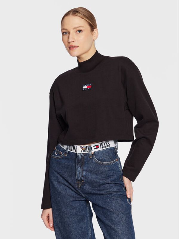 Tommy Jeans Tommy Jeans Блуза Badge DW0DW14884 Черен Regular Fit